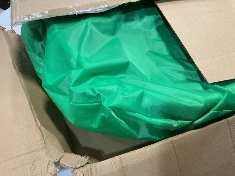 Condition photo showing As Is for pawtenda 3-in-1 outdoor cat enclosures, portable catio green cat tents for outside, cat tents with 1 dome tent,1 straight tunnel and 1 cube, outdoor cat playpen for cats, rabbits and other animals 3-in-1 quick setup