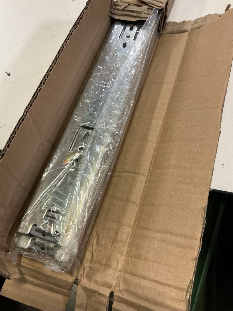 Condition photo showing Good Condition for heavy duty locking drawer slides full extension runners with lock 12 14 16 18 20 22 24 26 28 30 32 34 36 38 40 inch side mount rails for drawer capacity 122 lb 1 pair with lock 26 inch