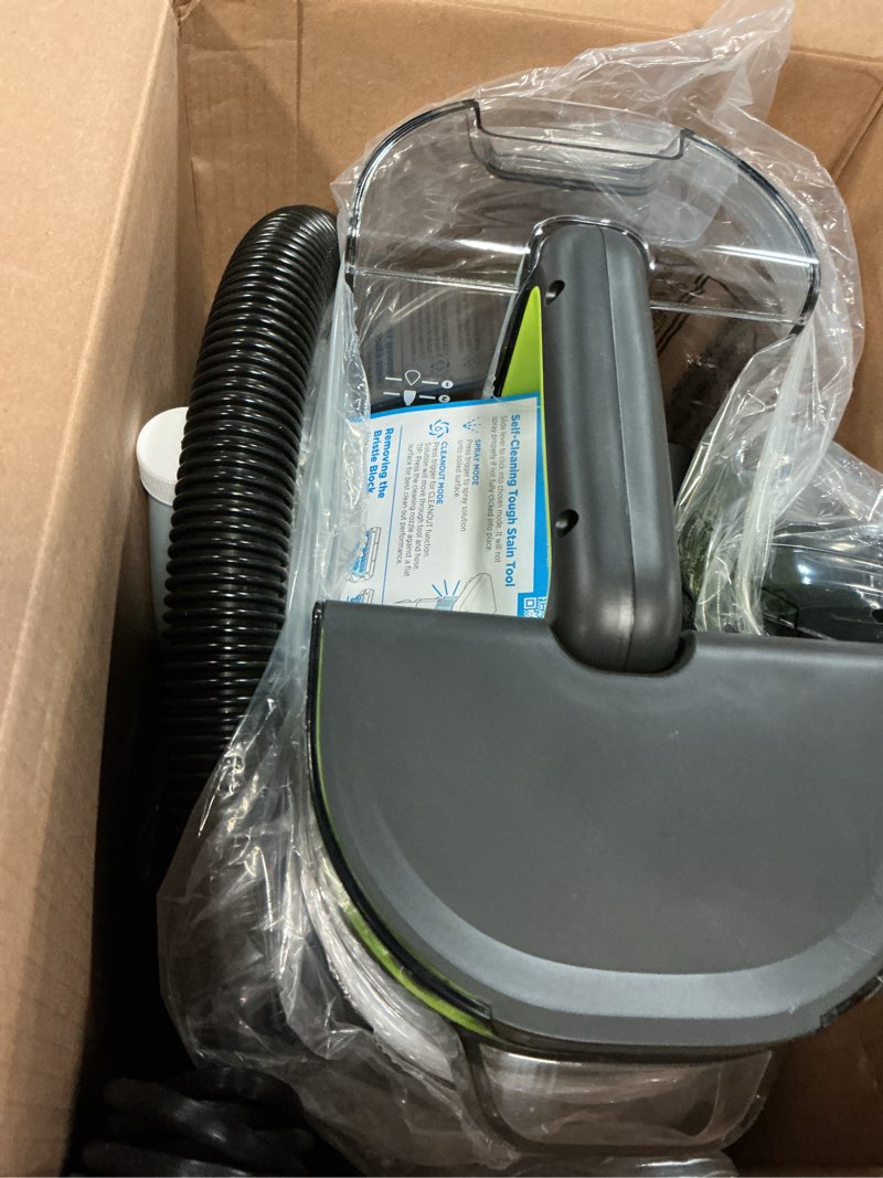 Condition photo showing As Is for bissell little green multiclean portable deep cleaner, carpet & upholstery