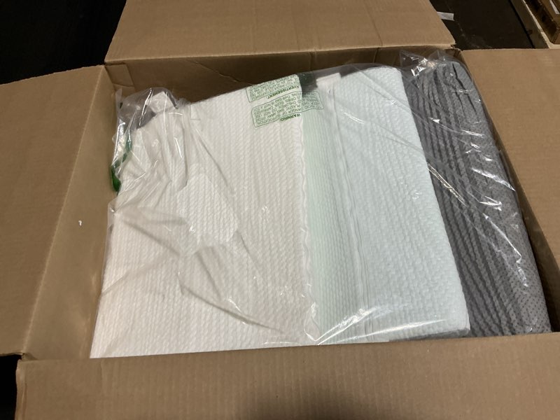 Condition photo showing Good Condition for hansleep bed wedge pillow set for after surgery 4pcs, post surgery pillow for sleep apnea and acid reflux relief, adjustable reading pillows back support with memory foam, white, 20" white 4pcs-20x26''