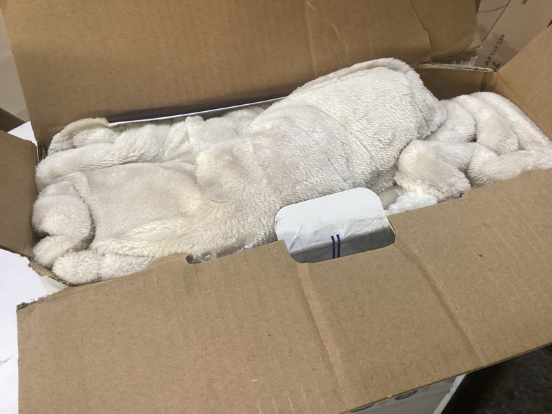 Condition photo showing Good Condition for westinghouse heated throw blanket, electric blanket throw with 6 heating levels and 2-10 hours time settings, flannel to sherpa super cozy heated blanket machine washable, 50x60 inch, beige beige throw 50"x60"