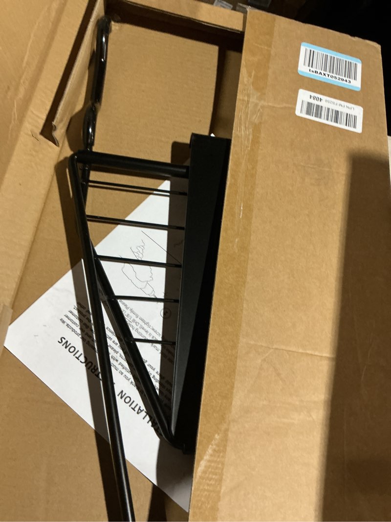 Condition photo showing As Is for walmann wall mounted horizontal bike rack, foldable space saving bicycle storage solution for 2 bikes, indoor bike storage for garage