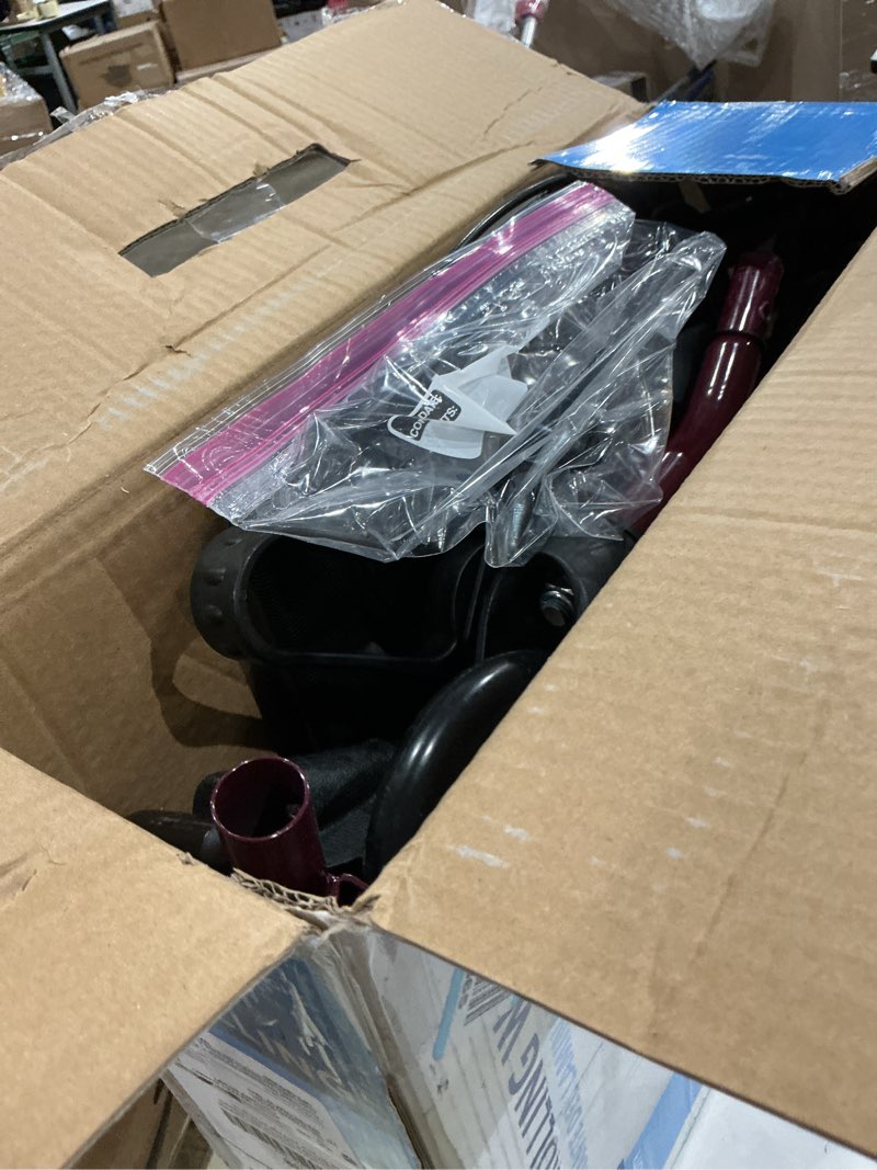 Condition photo showing Good Condition for medline steel rollator walker with seat, burgundy, 350 lb. weight capacity, 6” wheels, foldable, adjustable handles, rolling walker for seniors, walker for mobility impaired