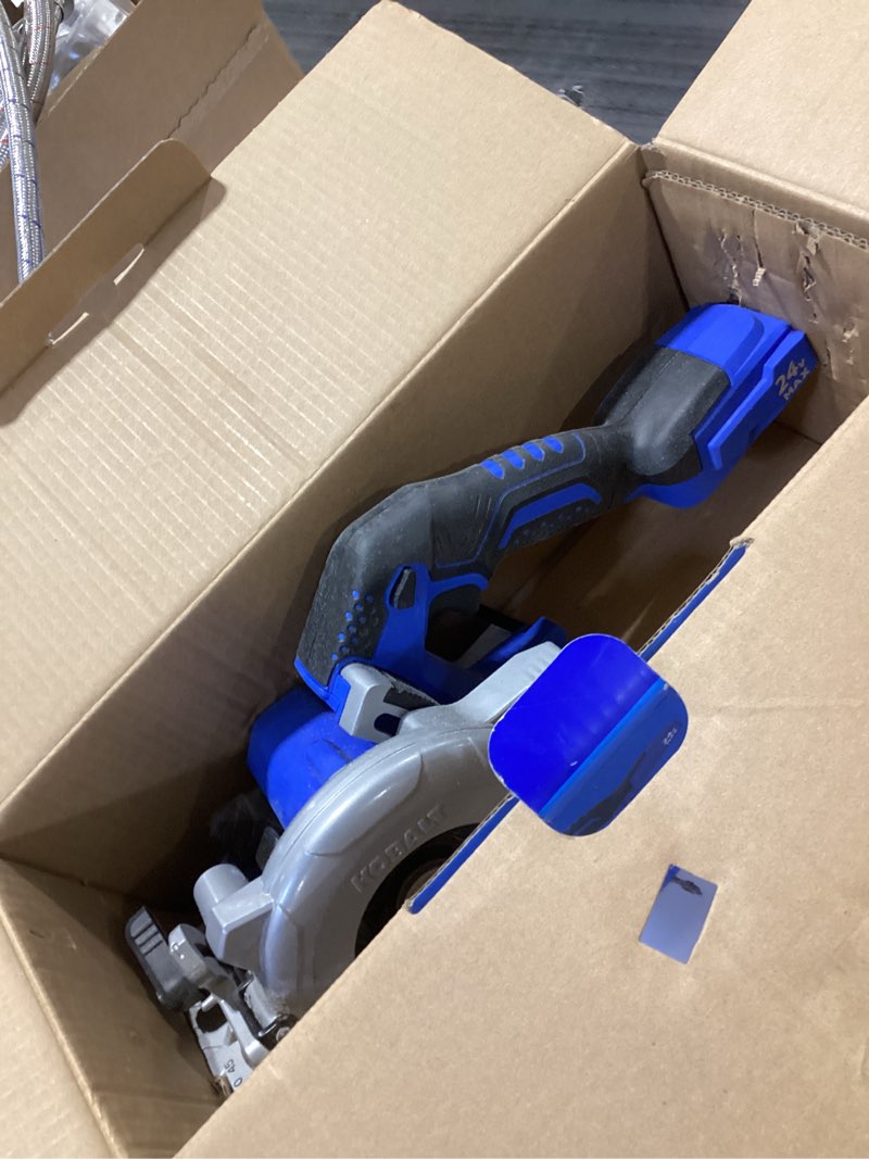 Condition photo showing As Is for Kobalt 24-volt 4-1/2-in Brushless Cordless Circular saw (Battery Not Included and Charger Not Included) | KCCS 124B-03