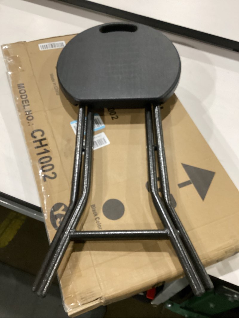 Condition photo showing Good Condition for tavr furniture portable folding chair with handle, heavy duty round fold stool chair with 500lbs capacity for adults, 18 inch foldable stool for dorm, kitchen, vanity, church and outdoor use black, 1 pcs 18-inch