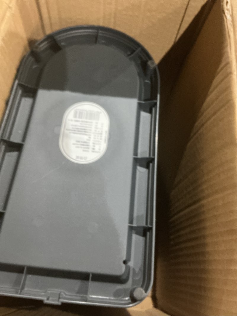 Condition photo showing As Is for MRBIN Motion Sensor Bathroom Trash Can and Disposable Toilet Brush Holder Set, 1.8 Gallon Slim Stainless Steel Small Garbage Pail, Toilet Smart Waste Basket with Lid and Odor Filter, Eclipse Grey