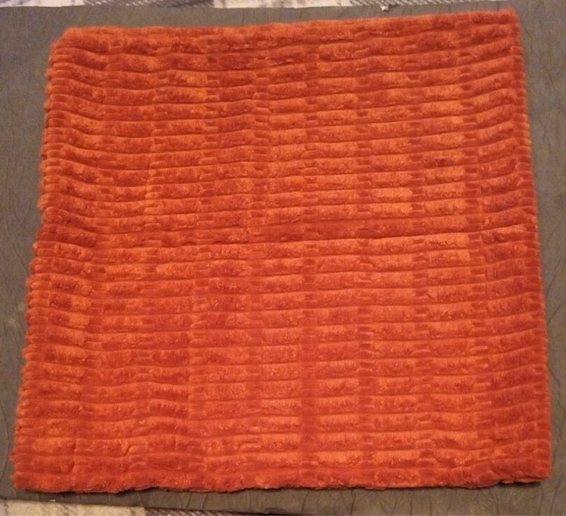 Pair 2 Rust Decorative Pillow Covers 18x18 Inch Soft Chenille Couch Throw...