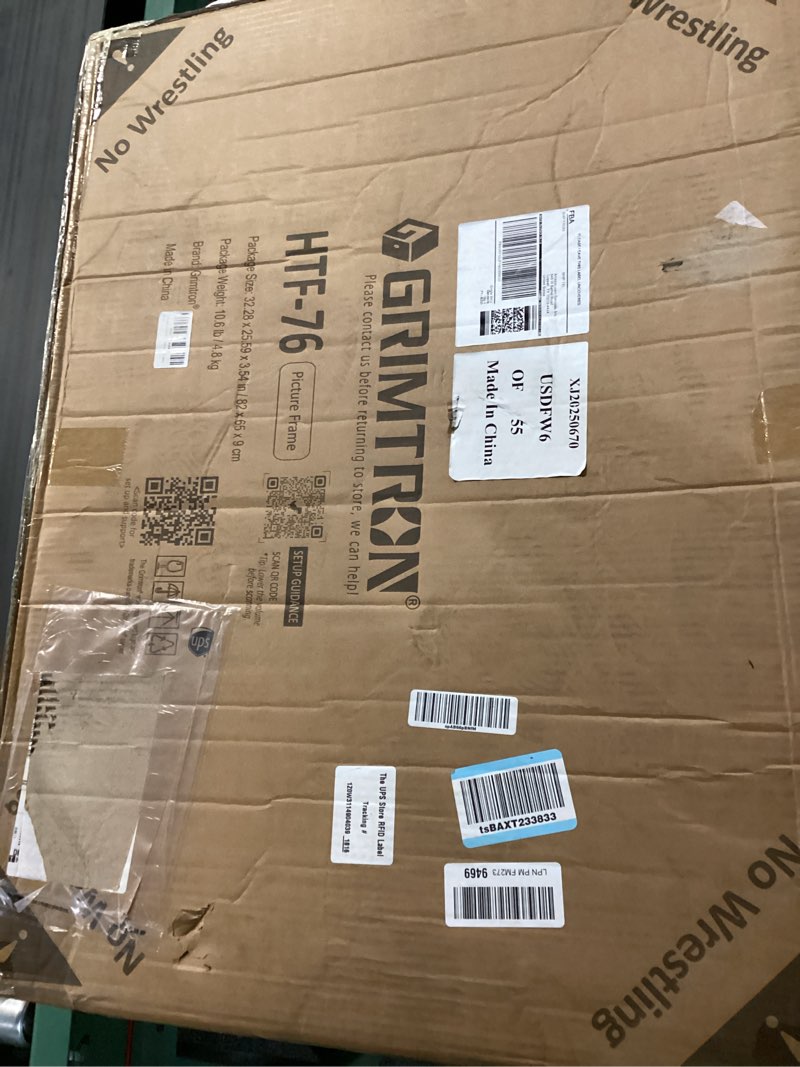 Condition photo showing New/Like New for Grimtron 21x30 Wall Safe Cover, Left Or Right Slide Design Pull And Push Picture Frame For Hidden Wall Safes Black