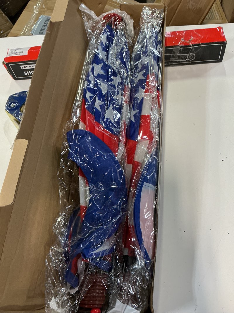 Condition photo showing Good Condition for hot air balloon hanging garden spinner 22" - vibrant patriotic design, weather-resistant outdoor decor, durable & lightweight for patios, yards, and gardens - eye-catching wind spinner
