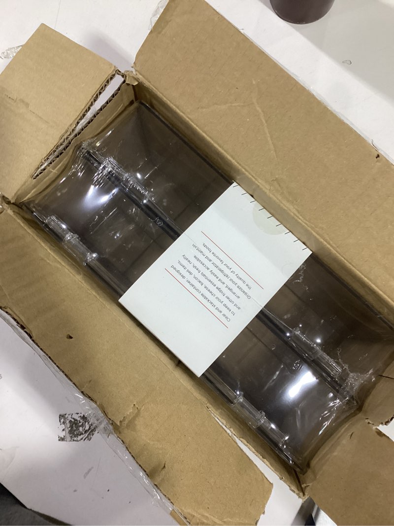 Condition photo showing Good Condition for Tafura Bacon Container For Refrigerator (2 Pack) Fridge Storage Organizer | Cheese & Deli Storage Container | Bacon Keeper | Cold Cuts Meat Saver | Cheese Holder, BPA Free