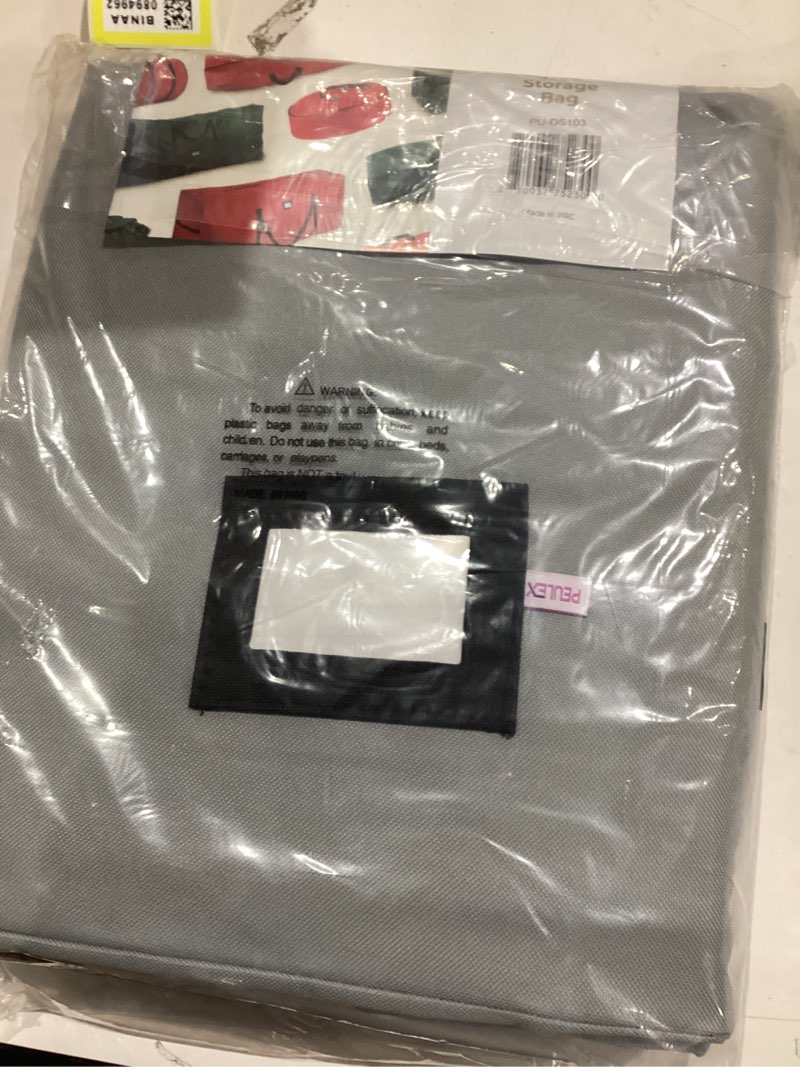 Condition photo showing New/Like New for 9 Foot Christmas Tree Storage Bag – Extra Large Christmas Tree Storage Container for Artificial Trees up to 9ft, Heavy-Duty 600D Oxford Fabric, Reinforced Handles, Durable Zippers, Gray Gray 600D Oxford