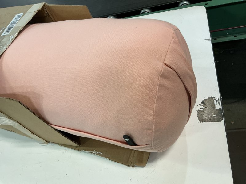 Condition photo showing Good Condition for Retrospec Retrospec Sequoia Yoga Bolster Pillow - Meditation Cushion for Yoga Practices - Includes Machine Washable 100% Cotton Cover & Durable Carry Handle Blush Round