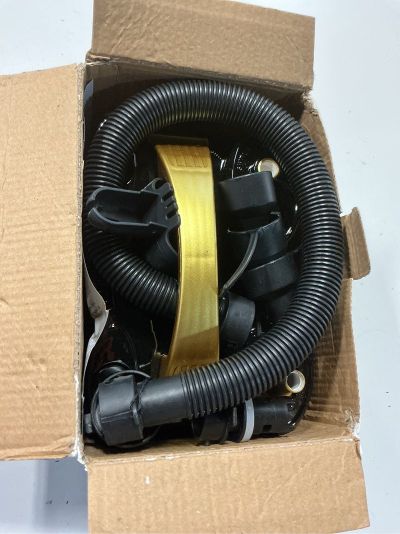 Condition photo showing As Is for bezente balloon pump electric, 3-in-1 portable black gold electric air machine balloon pump dual nozzle balloon inflator for inflatables and latex 260q foil balloons 3-in-1 black gold