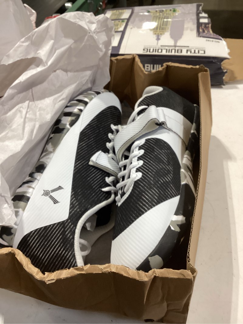Condition photo showing Good Condition for VELAASA Stones | Throwing Shoe | Men and Womens Discus Throw Shoes | Shotput and Javelin Shoes | for Running | Track and Field Equipment | Training Gear 15.5 Women/14 Men Snow Camo
