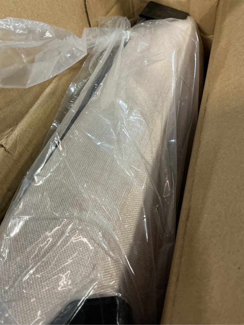 Condition photo showing Good Condition for 17.7" ottoman with storage, square storage ottoman for dorm, linen ottomans with legs for living room, bedroom, beige beige, linen