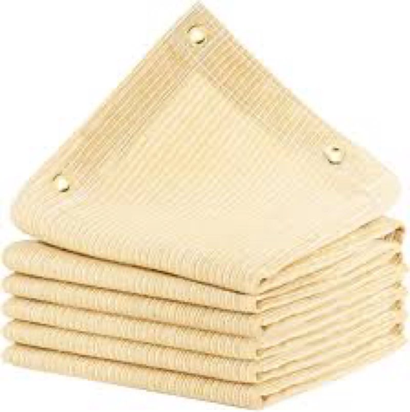 xihakey 90% Sun Shade Cloth, 10X15Ft Pergola Shade Cover, Reinforced Grommets, UV Protected Shade Fabric Privacy Screen Canopy Ideal for Pergola, Patio, Garden, Porch, Deck & Backyard Retreats 10X15Ft Gray