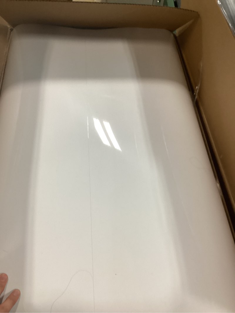 Condition photo showing As Is for wokceer cylinder pedestal stands for party white 3pcs large round cylinder tables for parties pedestal display plinth pillars for wedding birthday party art decor 15.7*35.4"(l) cylinder white