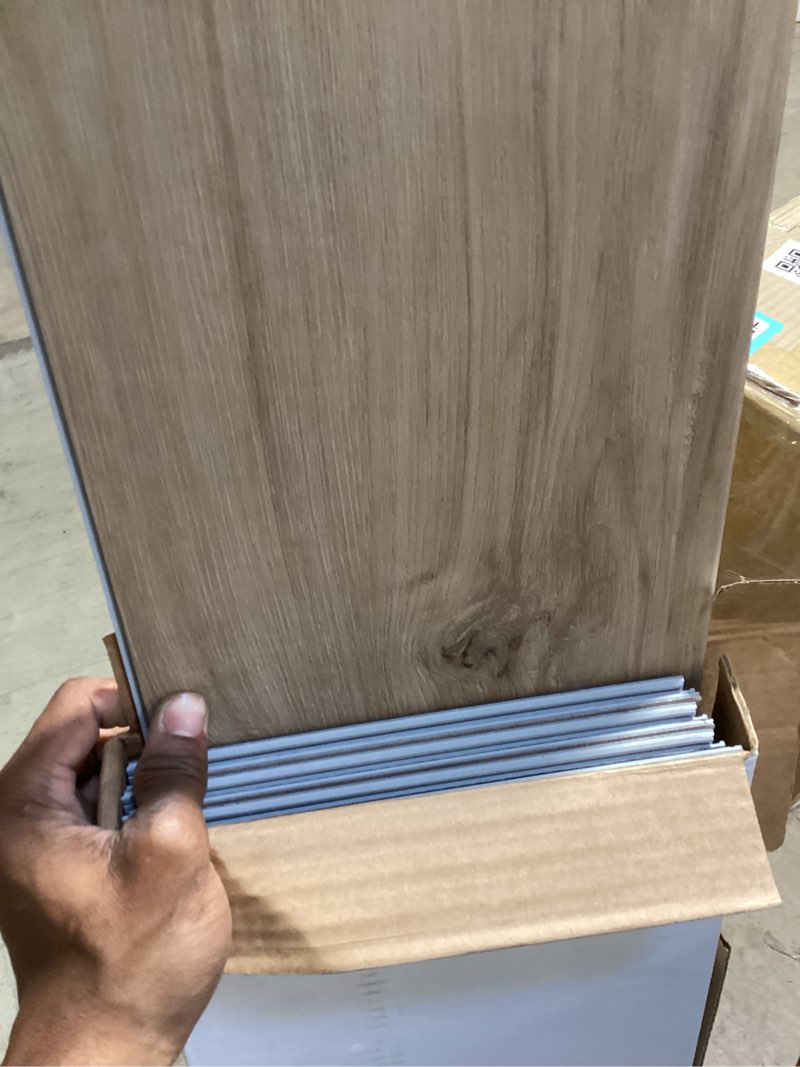 Condition photo showing Good Condition for sapelo mount oak 22 mil x 8.7 in. w x 48 in. l waterproof click lock luxury vinyl plank flooring (20.1 sq. ft./case)