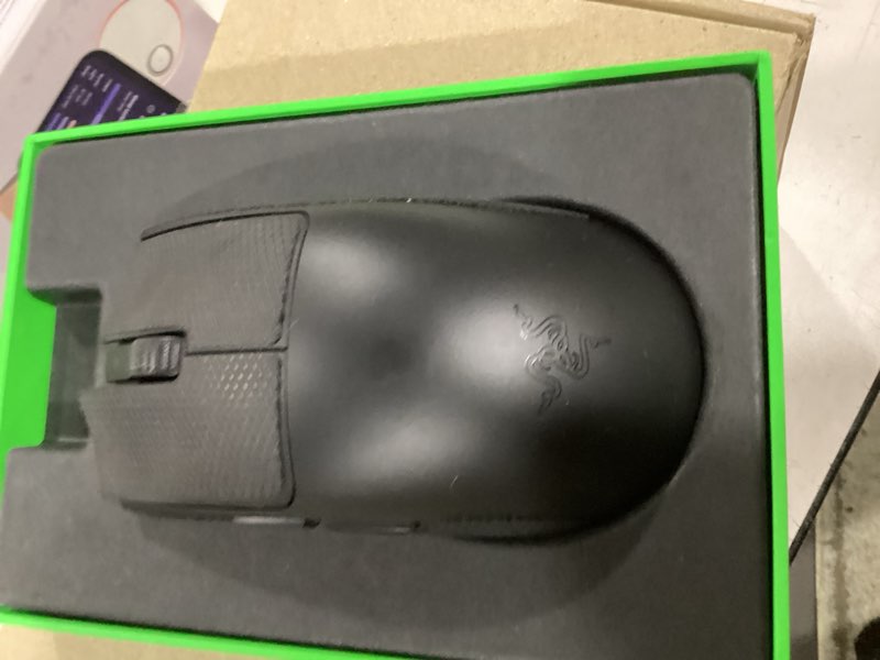 Condition photo showing As Is for Razer Viper V3 Pro Wireless Esports Gaming Mouse: Symmetrical - 54g Lightweight - 8K Polling - 35K DPI Optical Sensor - Gen3 Optical Switches - 8 Programmable Buttons - 95 Hr Battery - Black Black 8000 Hz Polling