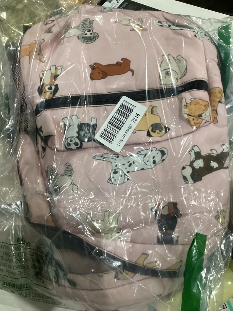 Condition photo showing Good Condition for fiokroo cute dogs animals backpack school bag for students teens men women cartoon pets laptop backpacks travel daypack bag with multiple pockets cute dogs?pink?