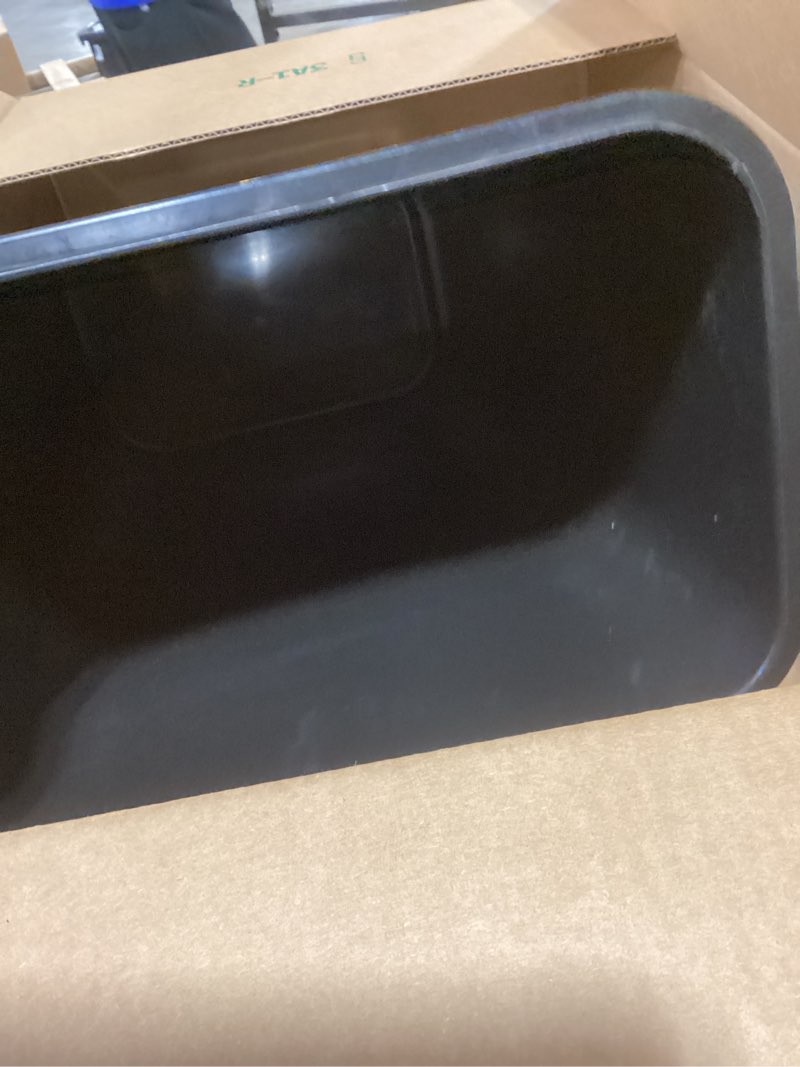 Condition photo showing Good Condition for Amazon Basics Trash Can, Rectangular Commercial Office Wastebasket, 10 Gallon (Pack Of 1), Black Black 10 Gallon (Pack of 1)