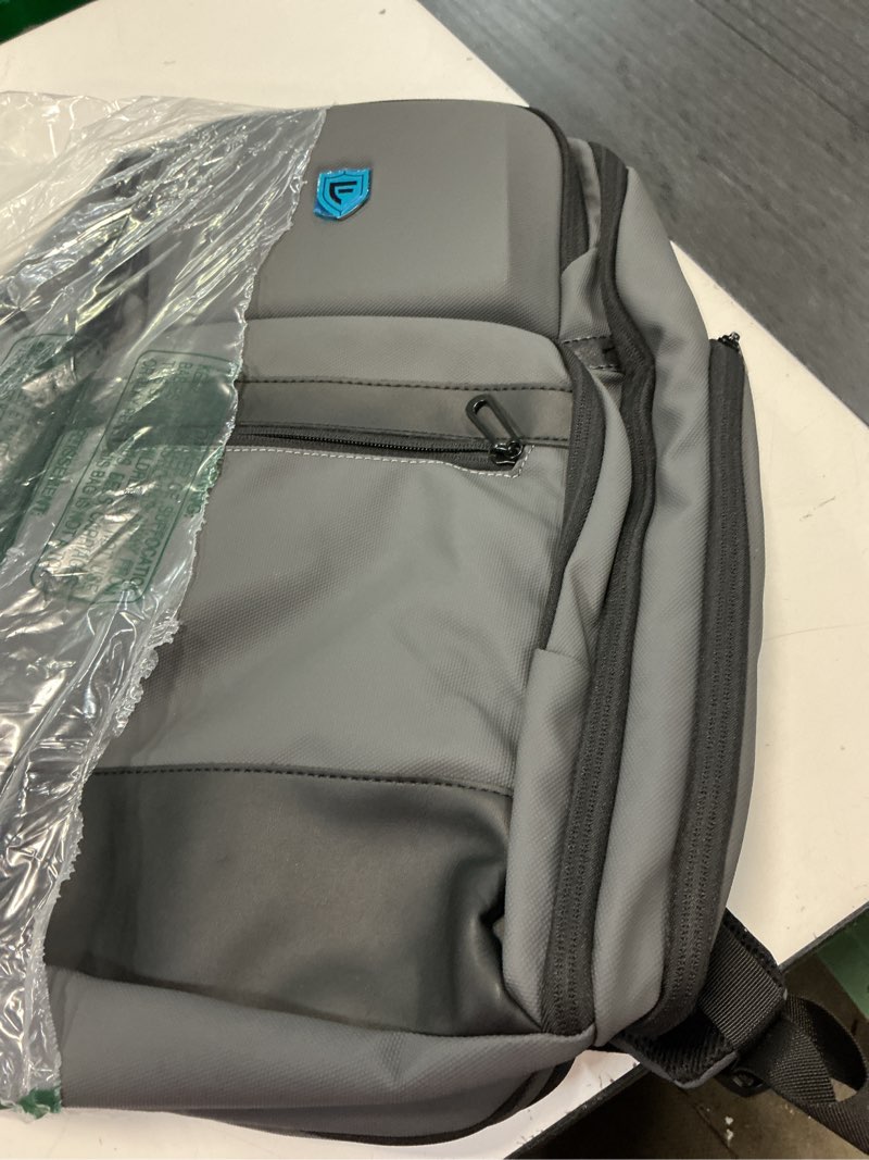 Condition photo showing Good Condition for grey business backpack for men, fits 17 inch laptop water resistant 45l travel bag with usb charging port, expandable men's backpack for work/college/commuter grey travel backpacks