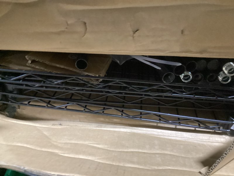 Condition photo showing Good Condition for vevor clothing garment rack, heavy duty closet wardrobe, adjustable tiers clothes racks with steel frame, for bedroom, clothing store, hallway s2 3 rods 6 tiers