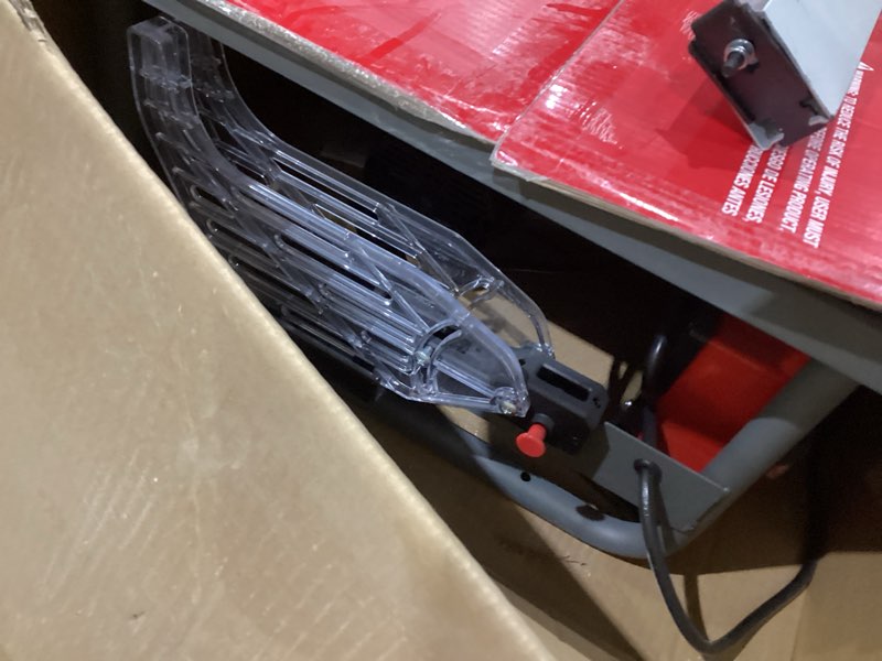 Condition photo showing As Is for craftsman 10-in 15-amp 120-volt corded portable jobsite table saw with folding stand