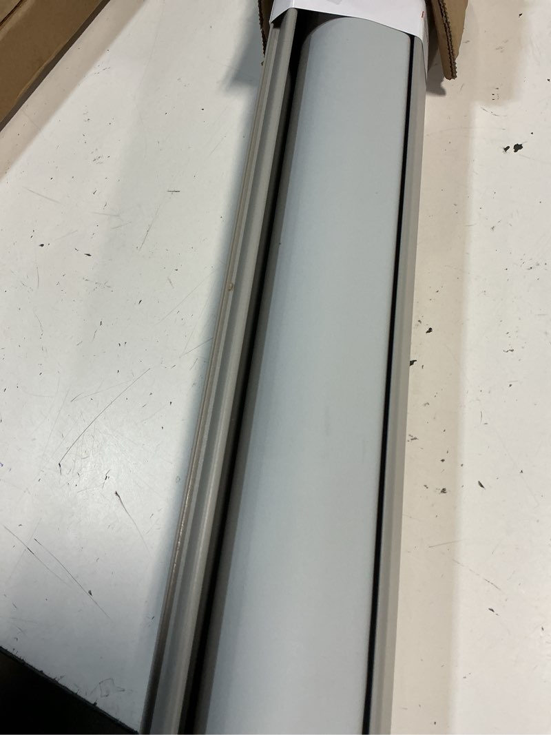 Condition photo showing Good Condition for cordless blackout roller shades for windows & doors, free-stop shades with valance, uv protection, thermal insulated window blinds for home, bedroom, office, gray, 27" w x 72" h drill cordless-gray 27"w x 72"h