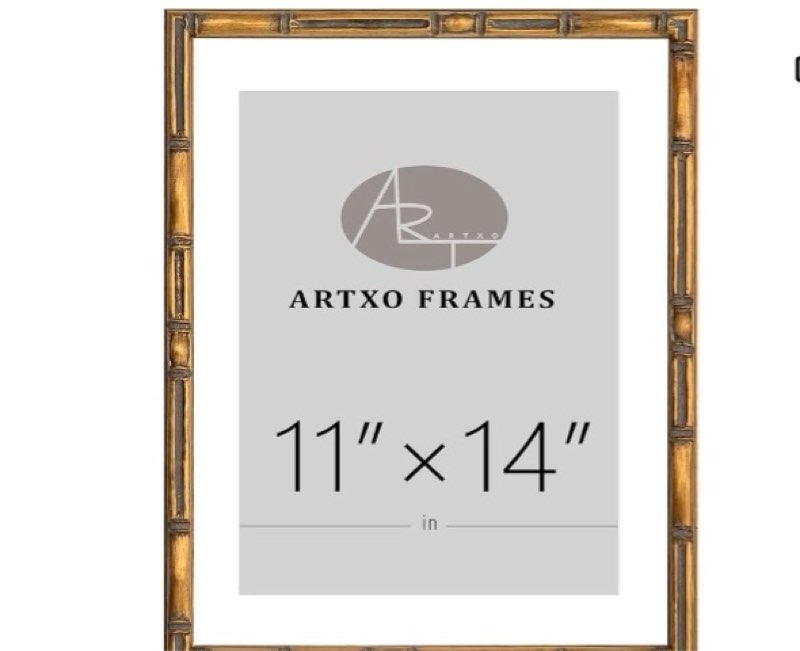 RYZERIRT 11\\\"x14\\\" Picture Frame Wooden, Display Pictures 8\\\"x10\\\" with Mat or 11\\\"x14\\\" Without Mat,Brown Poster Frames, Hanging Photo Frame Wall 03 ( similar