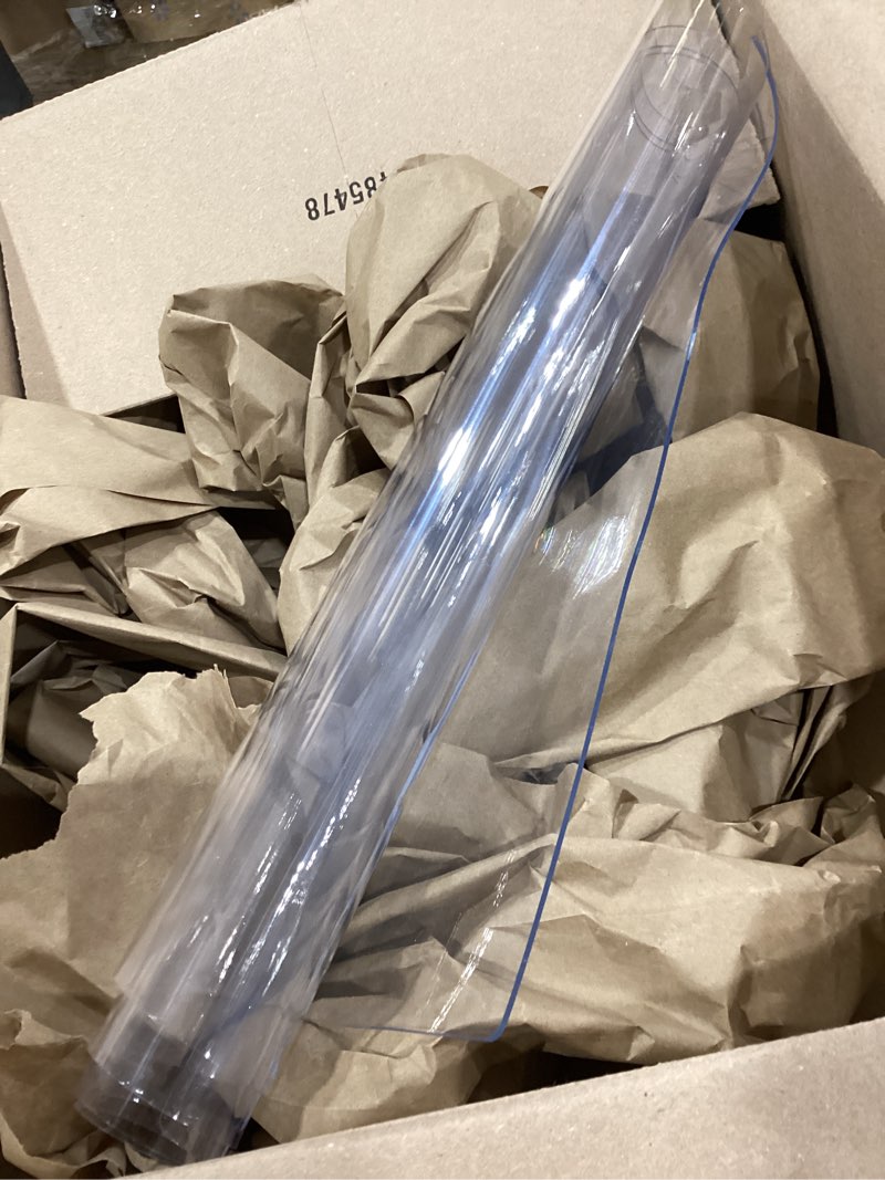Condition photo showing As Is for elaine karen clear plastic table cover protector 100% waterproof table protector crystal clear plastic tablecloth cover for dining table heavy duty vinyl, 54" x 72" rectangle 54" x 72" (oblong) rectangle