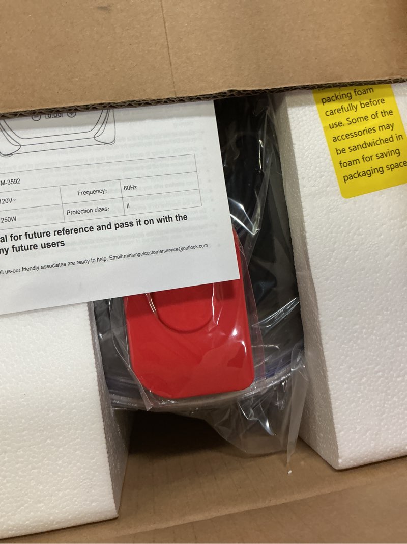 Condition photo showing New/Like New for Mini Angel Electric Dough Maker with Ferment Function, 5.5QT Dough Mixer Machine with 304 Stainless Steel Bowl, Face-up Touch Panel, Household Flour Kneading Machine for Pizza Bread, White