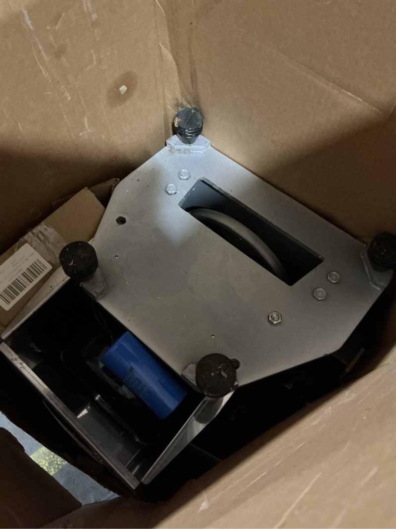 Condition photo showing As Is for 1500w electric bone saw machine, 0.16-7.09 inch cutting thickness, frozen meat cutter with 5 saw blades, 19.3"x15" table sawing for chicken fish trotter beef