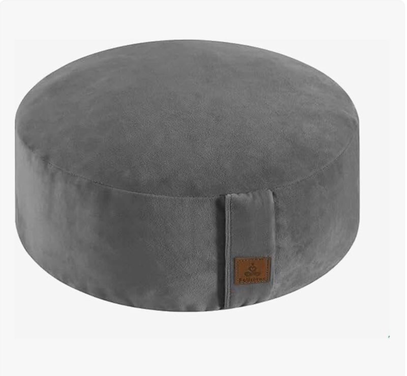 (The color is different)Round Velvet Meditation Pillow D=13\\\"/16\\\" H=5.5\\\",Yoga Bolster Floor Pouf Zafu Buckwheat Meditation CuT