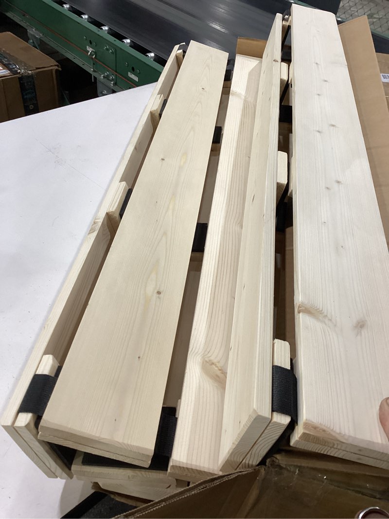 Condition photo showing New/Like New for breathable moisture-proof bed plate, guest tatami mat,wood roll-type slatted bed japanese floor futon mattress, floor sleep bedding (twin)