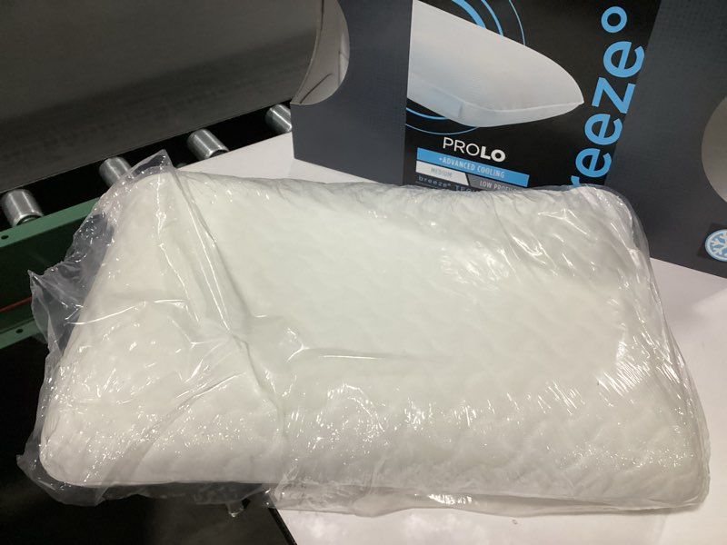 Condition photo showing As Is for TEMPUR Breeze, Cooling, ProLo, Pillow, Queen, White Queen Low