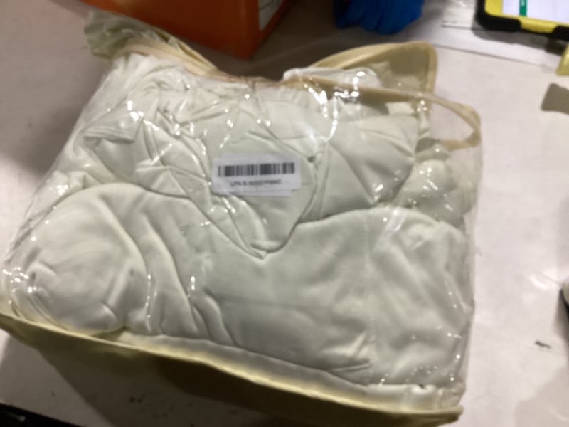 Condition photo showing New/Like New for 40ft x 12ft Ivory Backdrop Curtains Wrinkle Free Backdrop Curtain for Wedding Parties Ivory Fabric Backdrops Drapes Back Drop Cloth Bridal Shower Stage Curtains Wedding Decorations for Reception 40FTx12FT (W5'xH12', 8 Panels) Ivory