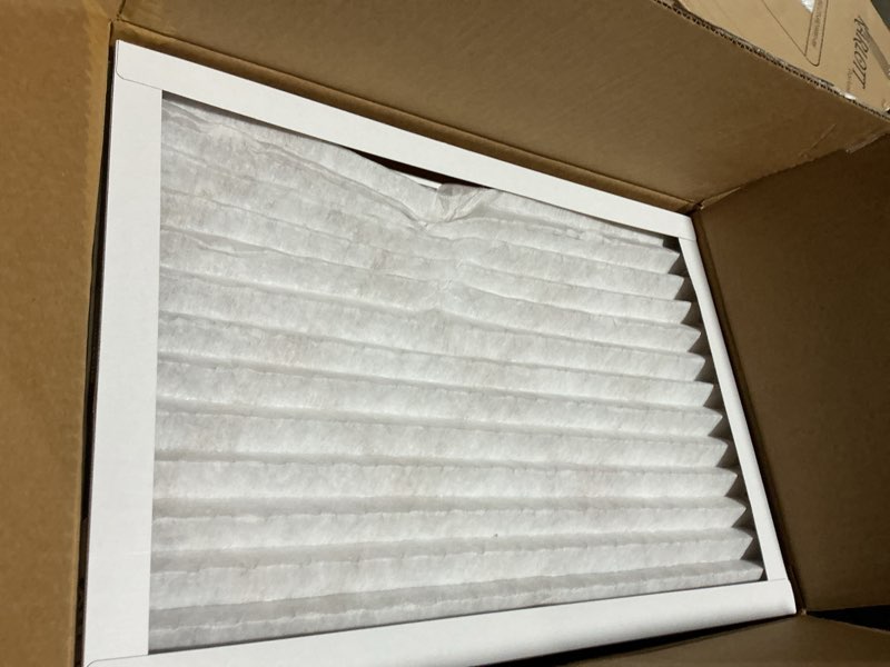 Condition photo showing As Is for Amazon Basics 14x20x1 Air Filter 6 Pack, MERV 8 AC Furnace Filters (Actual Size: 13.75" x 19.75" x 0.75")