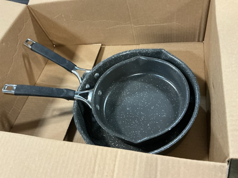 Condition photo showing As Is for nordic ware verde ceramic nonstick 8 inch and 10 inch skillet set 8 and 10 inch skillet