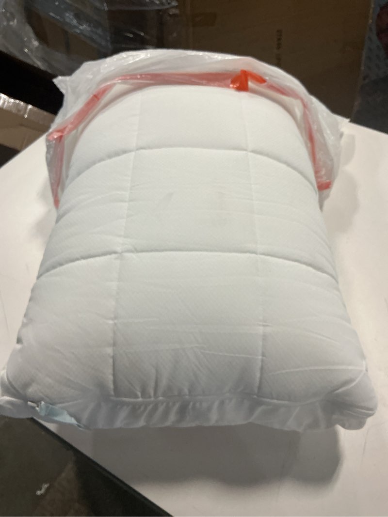 Condition photo showing As Is for Nuzzle Cooling Adjustable Pillow for Side Sleepers, Luxury Standard Size Bed Pillow Hotel Collection - Best Adjust Height Soft Firm Pillow for Back, Stomach or Side Sleepers - Home Gifts