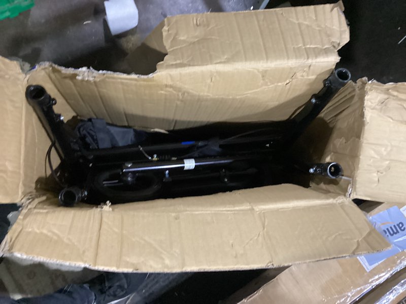 Condition photo showing New/Like New for medline superlight folding aluminum rollator walker  black  250 lb. weight capacity  6  wheels  adjustable arms and seat