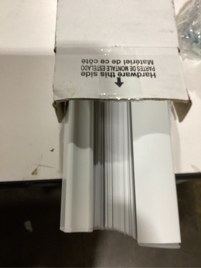 Condition photo showing New/Like New for Cordless Room Darkening Mini Blind - 32 Inch Width, 64 Inch Length, 1" Slat Size - Pearl White - Cordless GII Deluxe Sundown Horizontal Windows Blinds for Interior by Achim Home Decor White 32"W x 64"H