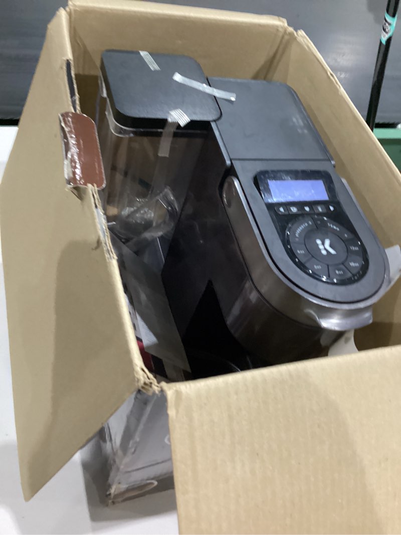 Condition photo showing As Is for keurig k-supreme plus smart coffee maker, single serve k-cup pod coffee brewer, brewid and multistream technology, 78 oz, black black maker