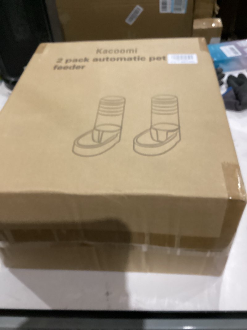 Condition photo showing New/Like New for Automatic Dog Cat Feeder and Water Dispenser Gravity Food Feeder and Waterer Set with Pet Food Bowl for Small Medium Dog Puppy Kitten, Large Capacity 1 Gallon x 2(Grey)