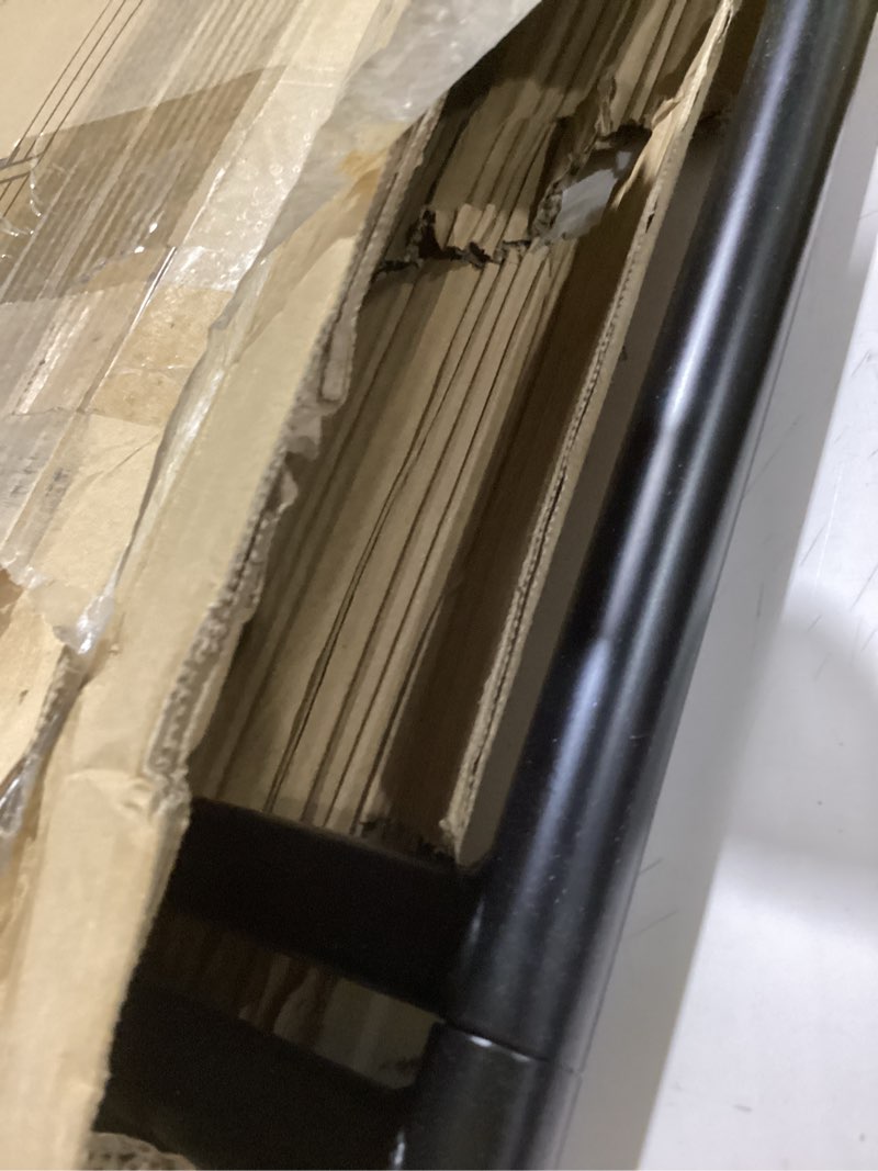 Condition photo showing Good Condition for gatherer. Sandwich Board Premium Matte Black Metal A-Frame Sign with Chalkboard - Elevated Minimal Outdoor Indoor Signage for Professional Events and Personal Customizable Creative Displays