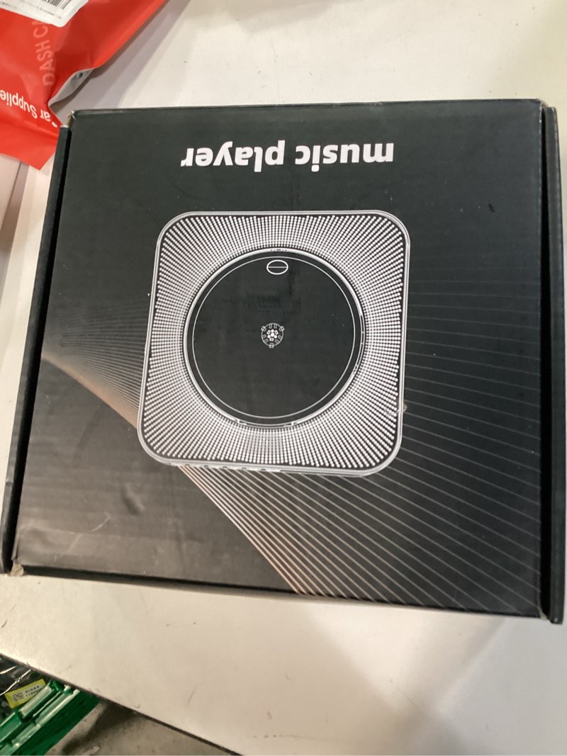 Condition photo showing New/Like New for Gueray Portable CD Player, Bluetooth CD Kpop Player for Desktop with HiFi Sound Speaker, FM Radio CD Music Player for Home with Remote Control, Dust Cover, LED Screen, Support AUX/USB, Headphone Jack Black