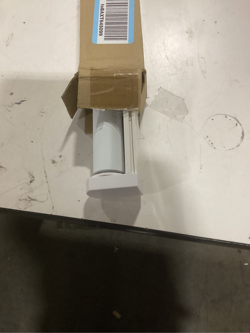 Condition photo showing Good Condition for LazBlinds No Tools No Drill Cordless Roller Shades, 100% Blackout Roller Blinds for Windows, Thermal Insulated UV Protection Waterproof Roll Up Window Blinds and Shades, 22'' W x 72'' H, White White 22'' W x 72'' H