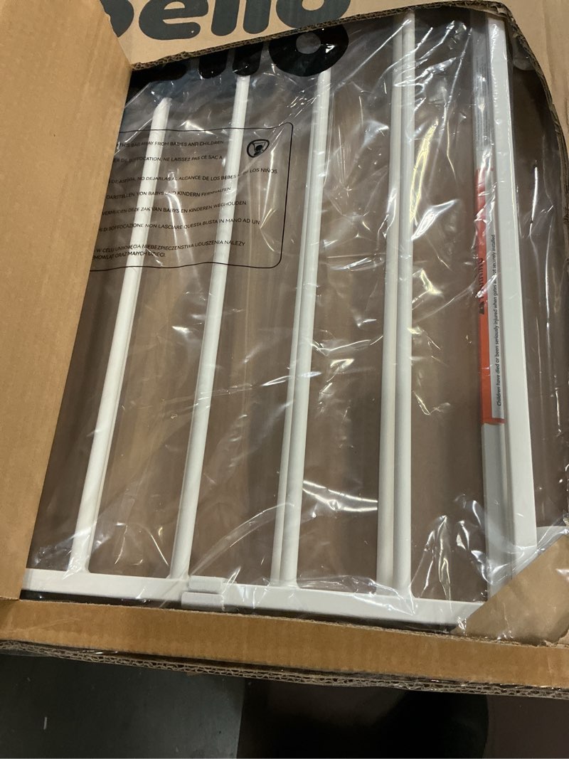 Condition photo showing Good Condition for Babelio Baby Gate for Stairs, Kitchen & Doorways, No Bottom Bar| Easy Installation| One-Handed Operation| Auto-Close| Hardware Mount (Drill Needed) Safety Dog Gate (White - B17, 29-49" W, 28" H) White - B17 28" H, 29-49" W-Wide