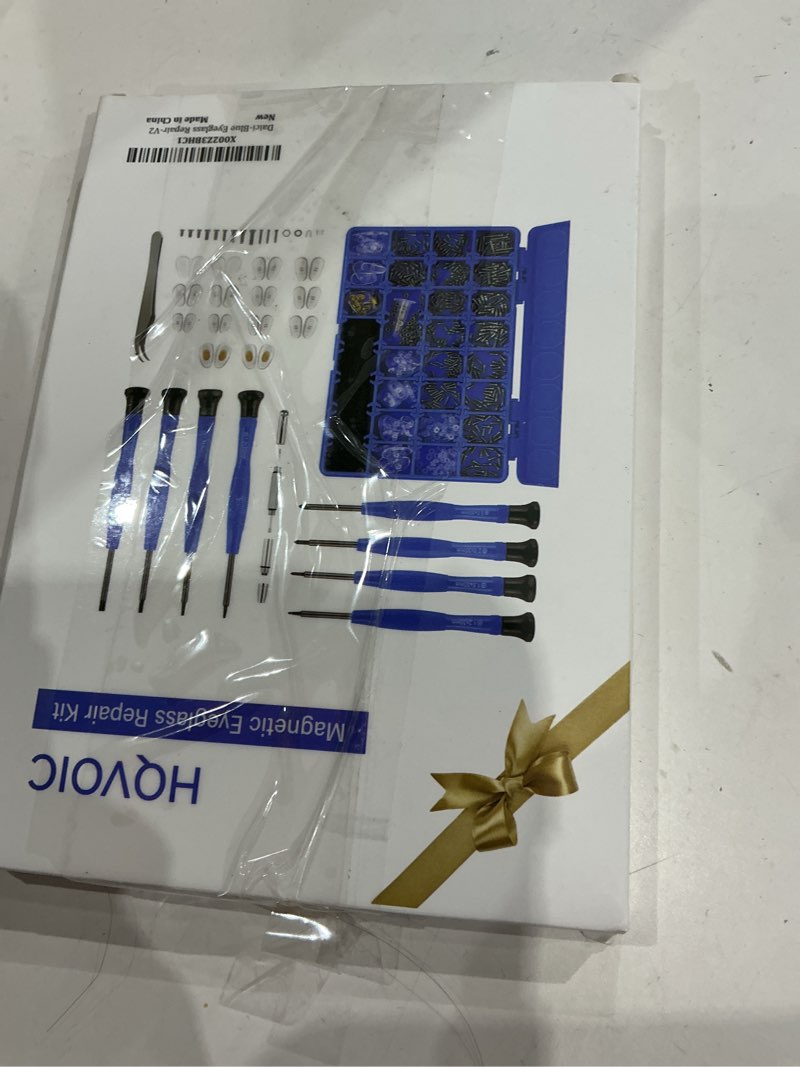 Condition photo showing Good Condition for upgrade version magnetic eye glass repairing kit, eyeglass repair tool kit with compact screw box include nose pads, precision screwdriver set, screws, tweezer for eyeglass, sunglass, spectacles watch