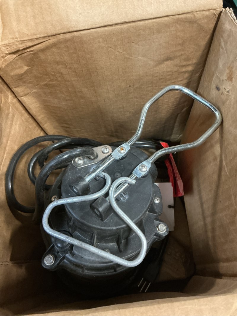 Condition photo showing As Is for wayne - 3/4 hp submersible cast iron and stainless steel sump pump with integrated vertical float switch - 5,490 gallons per hour - heavy duty basement sump pump 3/4 hp stainless steel sump pump